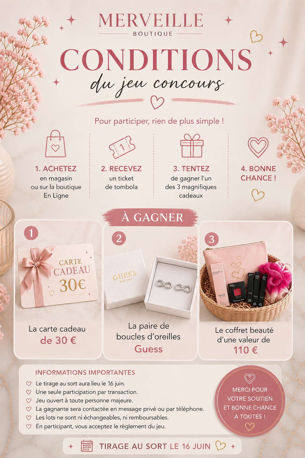 Jeu concours 3 cadeaux à gagner ! 🎁